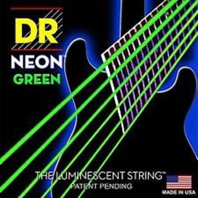 DR Neon Phosphorescent Green HiDef Light Electric Guitar Strings