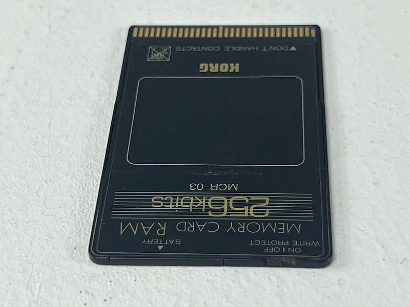 Korg MCR-03 256kbits RAM Memory Card With M1 | Reverb