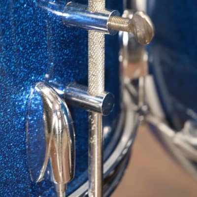 Gretsch Blue Sparkle 3pc Drum Kit Set Vintage 1950's 3ply image 12