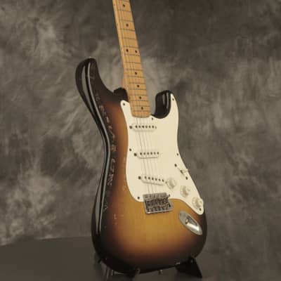 original 1957 Fender Stratocaster Sunburst w/orig. tweed case image 6