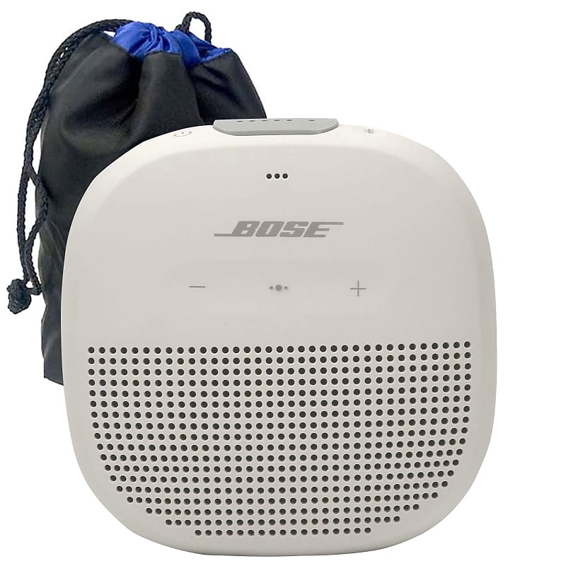 Bose Soundlink Micro Bluetooth Speaker (Smoke White) + SC919 Soft Pouch Protector Bag image 1