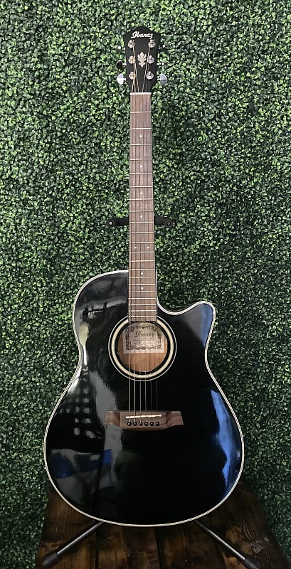 Ibanez Grand Concert CutAway Acoustic/Electric AE18 - Gloss Black image 1