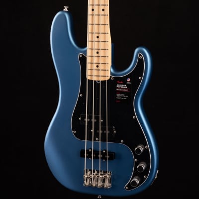 Fender American Performer Precision Bass Satin Lake Placid Blue  670 image 4