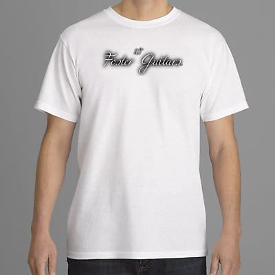 wt. Foster Guitars signature T-Shirt 2017 white "Size Large" image 1