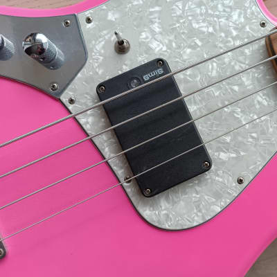 Enfield Sims Avenger Custom Jazz Bass left or right handed Sims Flea pickup, MonoNeon style. image 4