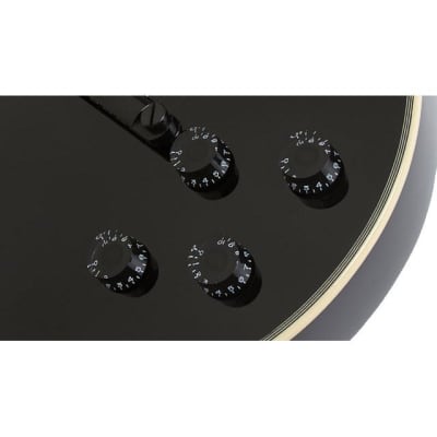Epiphone Limited Edition Matt Heafy Les Paul Custom 7 Black Electric Guitar image 3