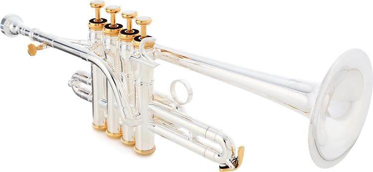 XO 1700RS Professional Series Bb/A Piccolo Trumpet - Rose Brass Bell - Silver Plated image 1