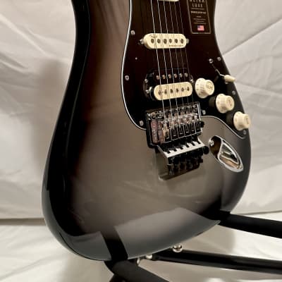 Fender American Ultra Luxe Stratocaster Floyd Rose HSS-Silverburst 2021 - Silverburst image 4