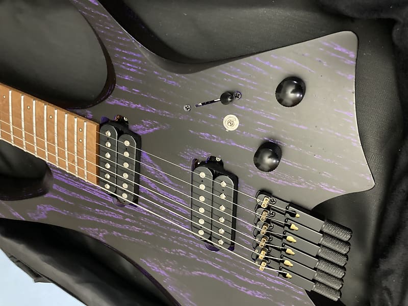 NK Headless Guitar 2022 Purple Near-New Baked Maple Birds