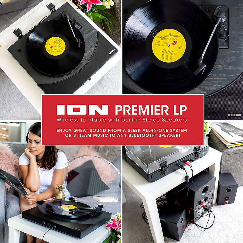 ION Audio Premier LP Wireless Bluetooth Turntable, Vinyl Record