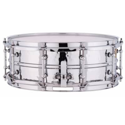 Ludwig LM400KT Supraphonic 5"x 14" Snare Drum with Hammered Aluminum Shell and Tube Lugs image 2