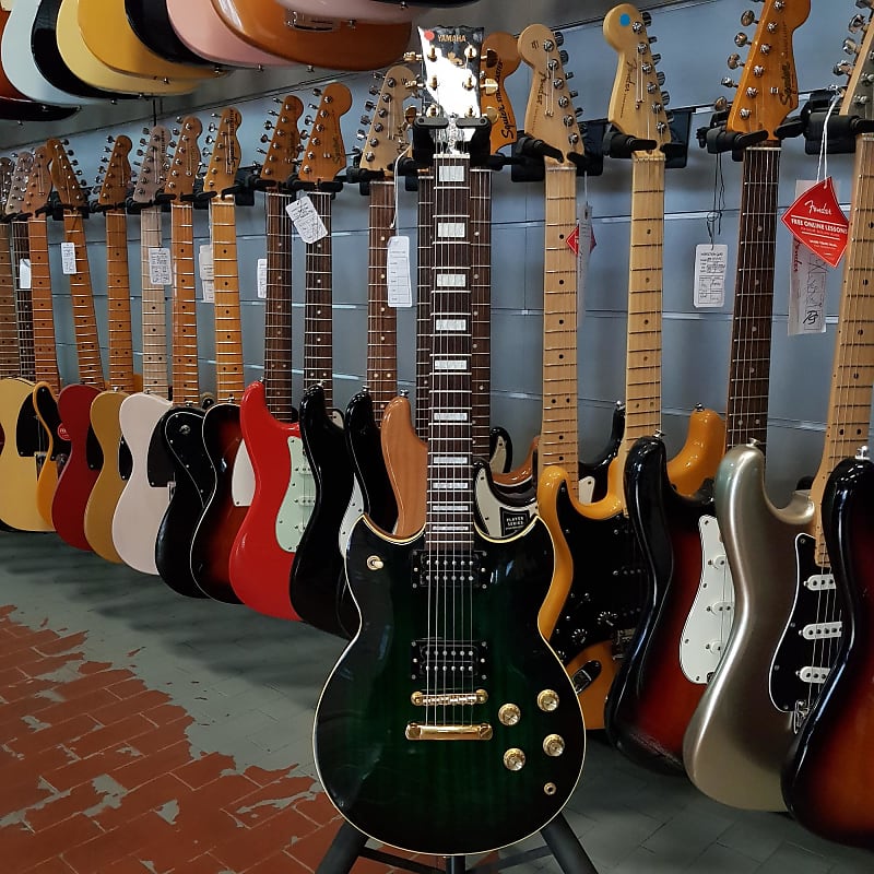 Yamaha Sg 700 S Translucent Dark Green Reverb