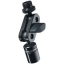 Audio-Technica AT8459 Dual Swivel Mount Microphone Clamp Adapter Fits 5/8"-27 Stands