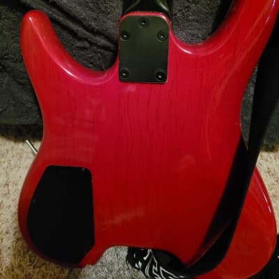 Steinberger GM4T 1990s - Red flame image 2