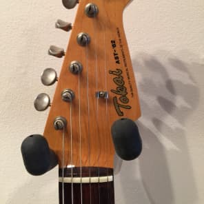 Tokai AST-62 Stratocaster Black Slab Board 1985 MIJ w/Original Fender 80's Hard Case image 3