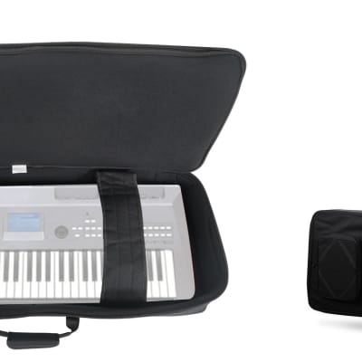 Rockville 61 Key Padded Rigid Durable Keyboard Gig Bag Case For YAMAHA MM6
