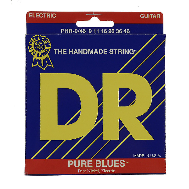 DR PHR-9/46 Pure Blues Lite & Heavy Electric Guitar Strings image 1