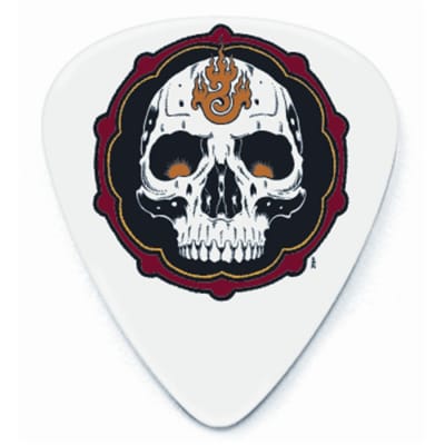 Dunlop BL40R073 Alan Forbes Flame Skull .73mm Guitar Picks (36-Pack)