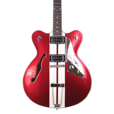 Duesenberg Alliance Series Signature Hollow Body Guitar, Crimson Red for sale