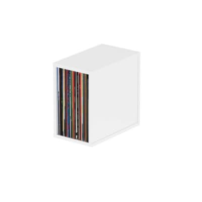 Glorious RECORD-BOX-55-WHT Record Box - White image 1