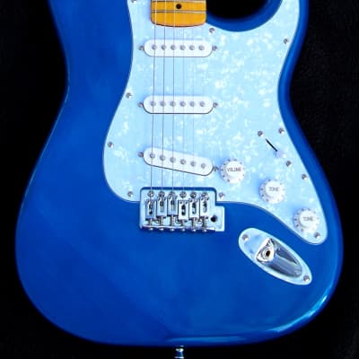 Solid Mahogany Cobra Blue 2023 Strat Guitar+ Working Bridge Tone+Treble Bleed+SRV Pickups+All Maple Neck +Setup! image 6