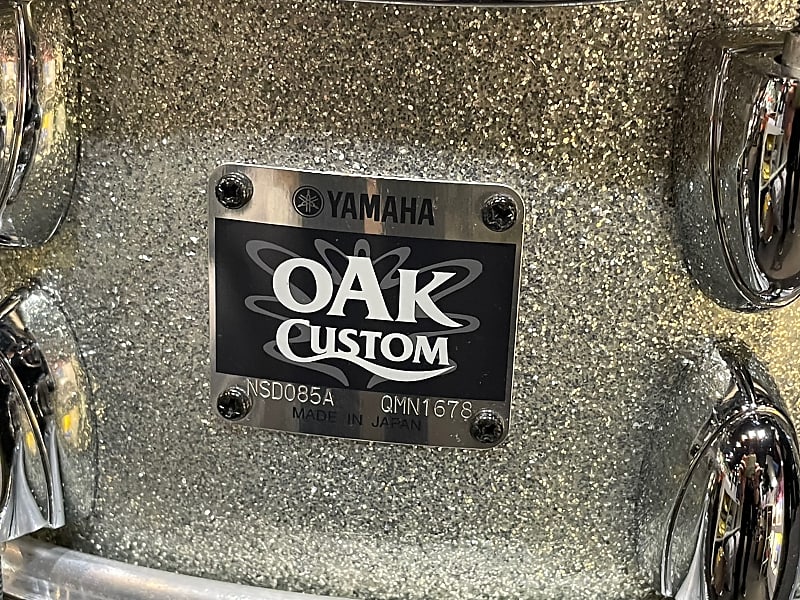 Yamaha NSD085A Oak Custom Snare Drum Silver Sparkle 14