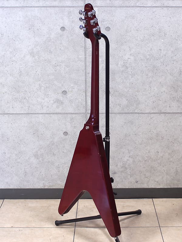 1978 Greco FV-600 Flying V Cherry Red w/ OHSC, Fujigen | Reverb