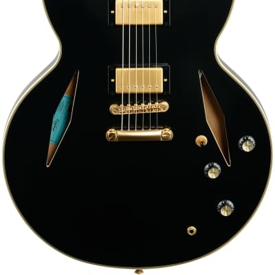 Epiphone Emily Wolfe Sheraton Stealth Electric Guitar (with Hard Bag), Black Aged Gloss image 2