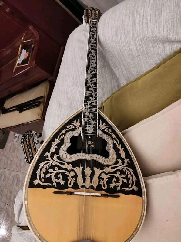 Greek Bouzouki professional with hardcase and pickup 8 string Reverb
