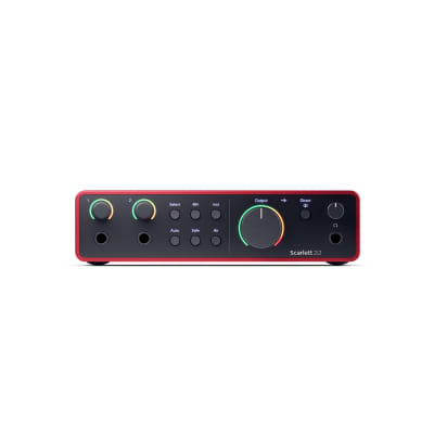 Focusrite Scarlett 2i2 4th Gen USB Audio Interface with Closed-Back Studio Headphones and XLR Cables (2) (4 Items) image 9