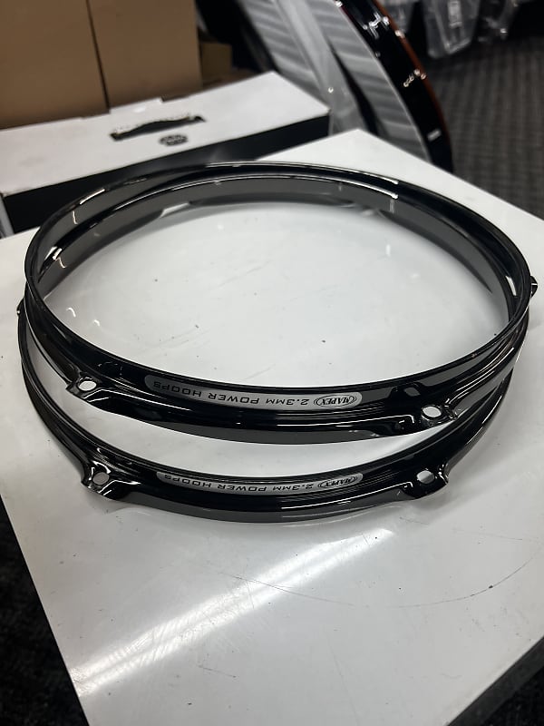 Mapex 8” Black Chrome Tom Hoops Reverb