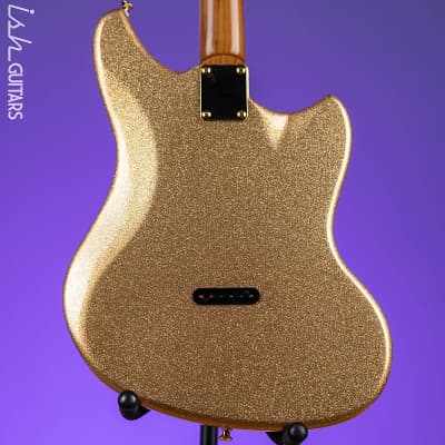 Kauer Electroliner Left-Handed Custom Guitar Sahara Gold Flake image 8