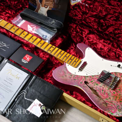 2018 Fender Custom Shop Limited Edition 50's Thinline Telecaster Relic-Pink Paisley. image 1