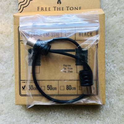 Free The Tone CM-3510 Angled Adjustable MIDI Cable (30cm or 11.8