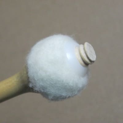 ONE pair "new" old stock (felt heads have fuziness) Regal Tip 602SG (GOODMAN # 2) TIMPANI MALLETS, STACCATO - small hard inner core covered with two layers of felt -- rock hard maple handles (shaft), includes packaging image 13
