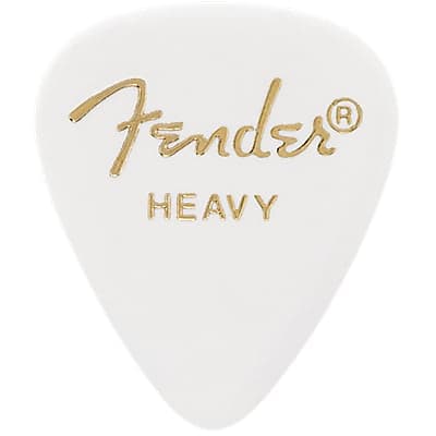 Fender 351 Classic Heavy White Pick X 12 image 1