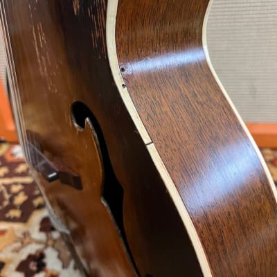 Vintage 1930s Cromwell Gibson Kalamazoo Model G4 Sunburst Archtop Guitar Cased image 14