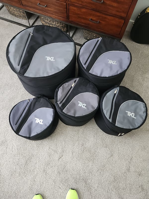 TKL World Class Cases Five Drum Bags 2010s Black Reverb