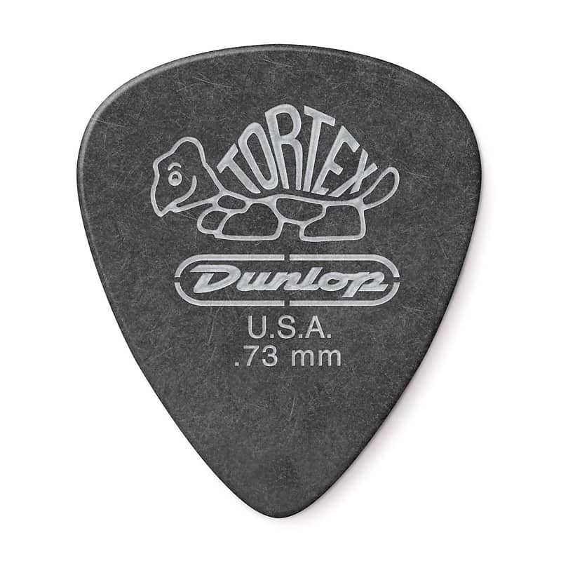 Dunlop Tortex Pitch Black Standard .73mm (12) image 1