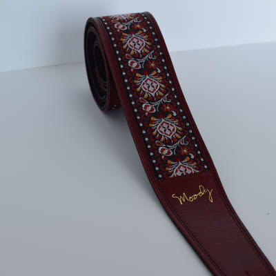 Moody Leather Hippie 2.5 Inch Wide Red/Red | Reverb