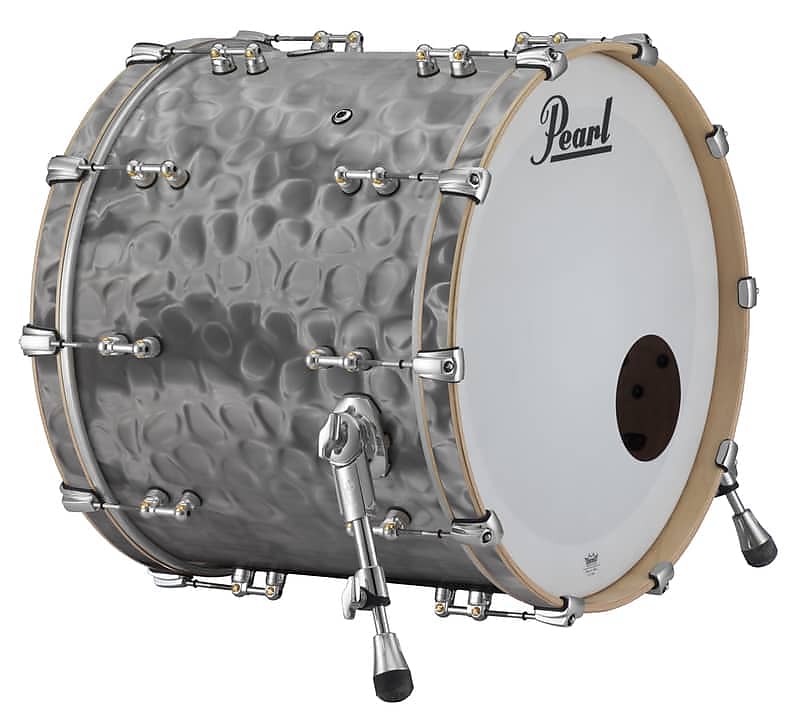 Pearl Music City Custom Reference Pure 24x18 Bass Drum No Mount SATIN GREY SEA G image 1