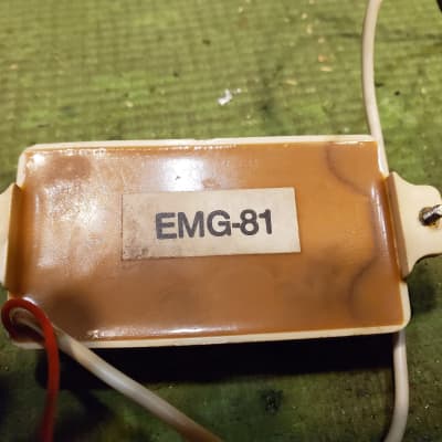 EMG 81 Cream White Vintage Rare Active Pickup | Reverb