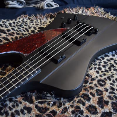 Harley Benton TB-70 SBK Murdered Out! Deluxe Series Bass 2020 Black Matte image 1
