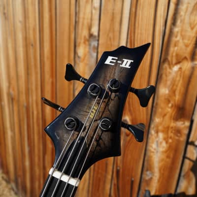 ESP BTL-4 - Black Natural Burst 4-String Electric Bass Guitar w/ Case (2024) image 6