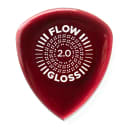 Dunlop 550R200 Flow Gloss Guitar Pick, 2.0mm, 12-Pack