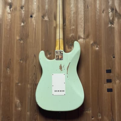 Fender Fender Custom Shop B2 58 Stratocaster Relic Super Faded Aged Surf Green 2023 - Super Faded Aged Surf Green image 5