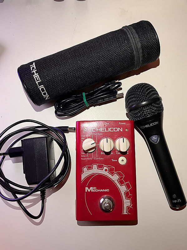 TC Helicon Mic Mechanics + Mp75 2013 Red | Reverb