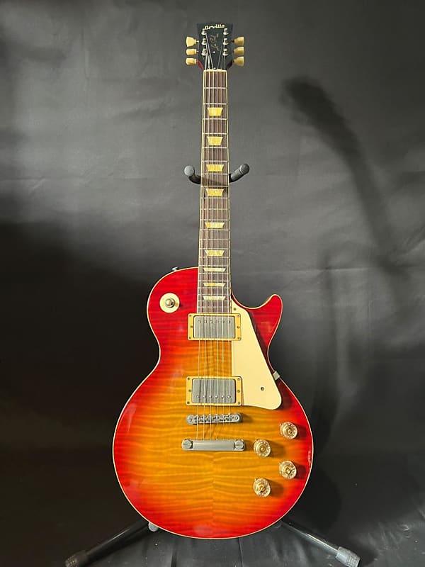 1993 Orville Les Paul Standard LPS80 F Cherry Burst Flame