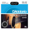 D'Addario EXP36 Coated 80/20 Bronze Light 12-String Acoustic Strings 10-47
