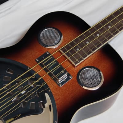 GOLD TONE PBB Paul Beard Bass 4-string resonator BASS guitar w/CASE image 3